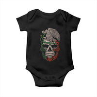 Mexico Coat of Arms Skull Baby Onesie Eagle Mexican Flag Mexico Heritage Roots - Wonder Print Shop