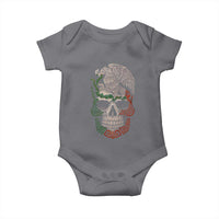 Mexico Coat of Arms Skull Baby Onesie Eagle Mexican Flag Mexico Heritage Roots - Wonder Print Shop