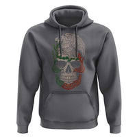 Mexico Coat of Arms Skull Hoodie Eagle Mexican Flag Mexico Heritage Roots - Wonder Print Shop