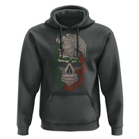Mexico Coat of Arms Skull Hoodie Eagle Mexican Flag Mexico Heritage Roots - Wonder Print Shop