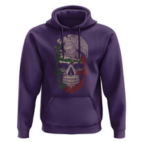 Mexico Coat of Arms Skull Hoodie Eagle Mexican Flag Mexico Heritage Roots - Wonder Print Shop