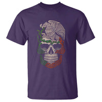 Mexico Coat of Arms Skull T Shirt Eagle Mexican Flag Mexico Heritage Roots - Wonder Print Shop