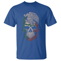 Mexico Coat of Arms Skull T Shirt Eagle Mexican Flag Mexico Heritage Roots - Wonder Print Shop