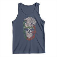 Mexico Coat of Arms Skull Tank Top Eagle Mexican Flag Mexico Heritage Roots - Wonder Print Shop