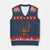 American Flag Fishing V-Neck Knit Sweater Vest Fish Fisher Fisherman Fishing Rod Sunset - Wonder Print Shop