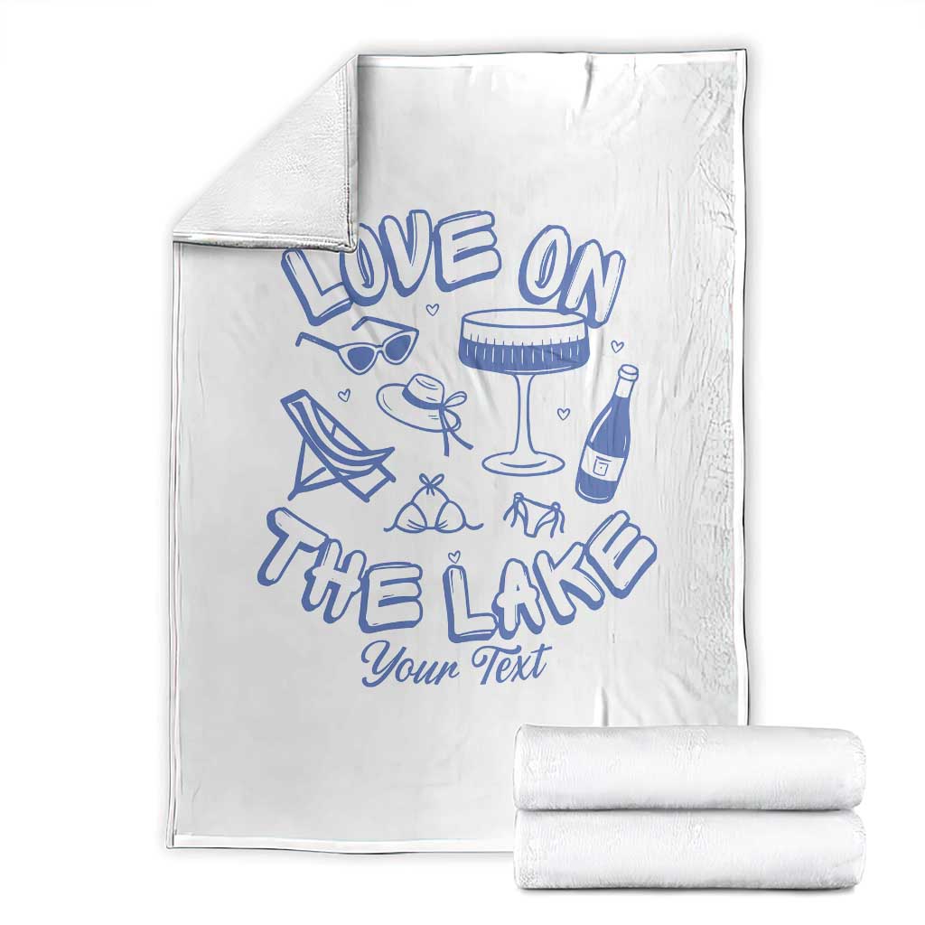 Love on the Lake Bachelorette Throw Blanket Custom Camp Bach Party - Wonder Print Shop