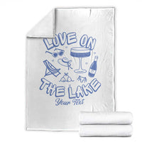 Love on the Lake Bachelorette Throw Blanket Custom Camp Bach Party - Wonder Print Shop