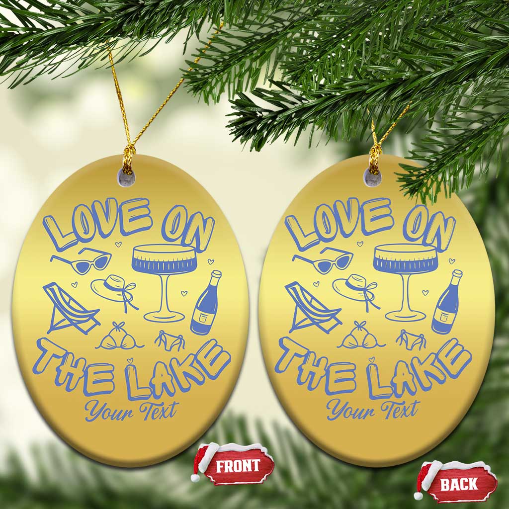 Love on the Lake Bachelorette Christmas Ornament Custom Camp Bach Party - Wonder Print Shop