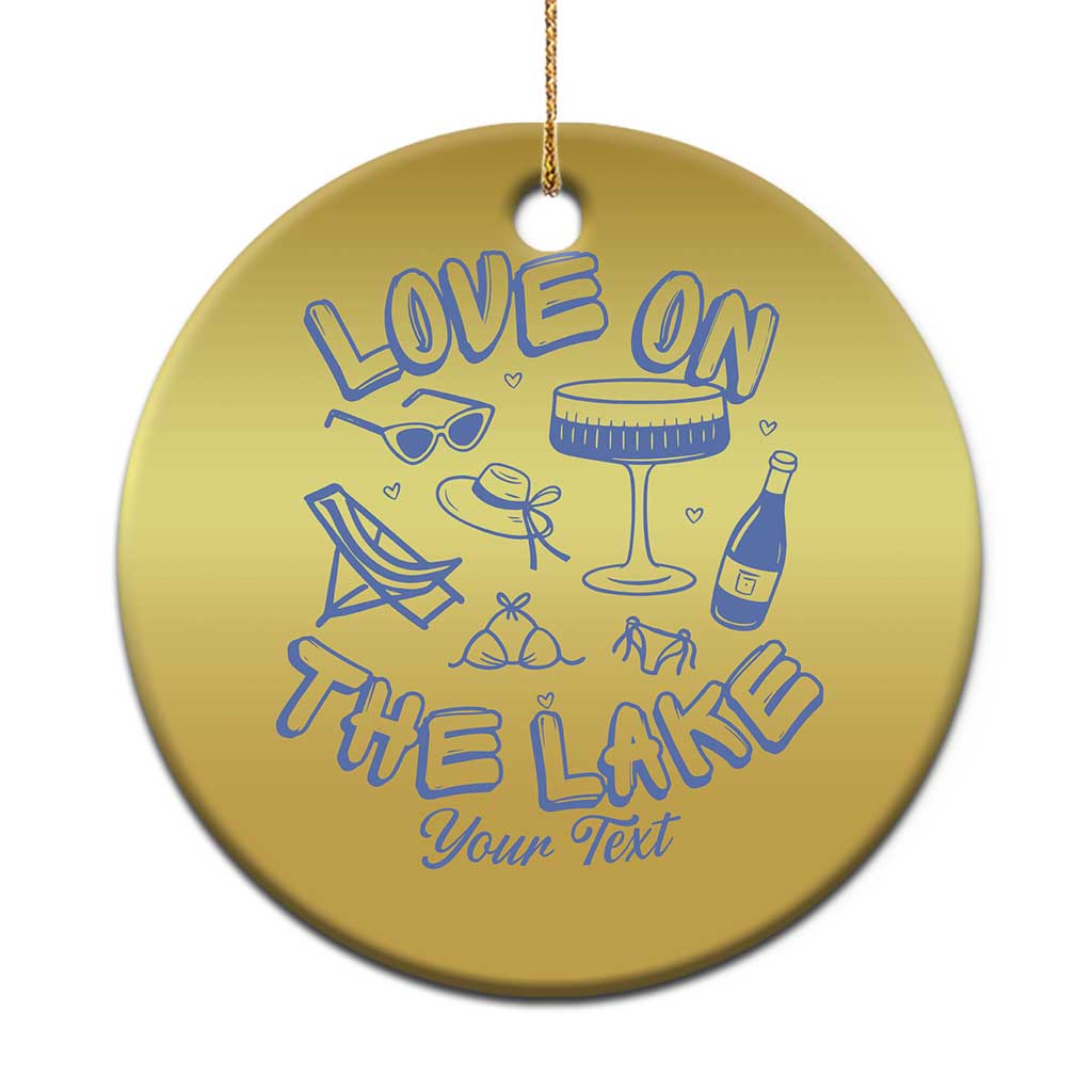 Love on the Lake Bachelorette Christmas Ornament Custom Camp Bach Party - Wonder Print Shop