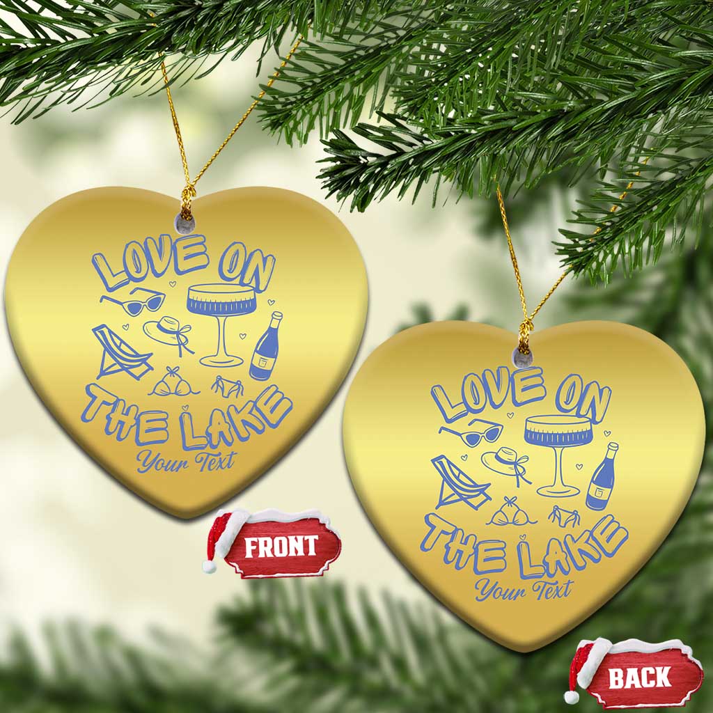 Love on the Lake Bachelorette Christmas Ornament Custom Camp Bach Party - Wonder Print Shop