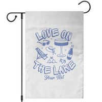 Love on the Lake Bachelorette Garden Flag Custom Camp Bach Party - Wonder Print Shop
