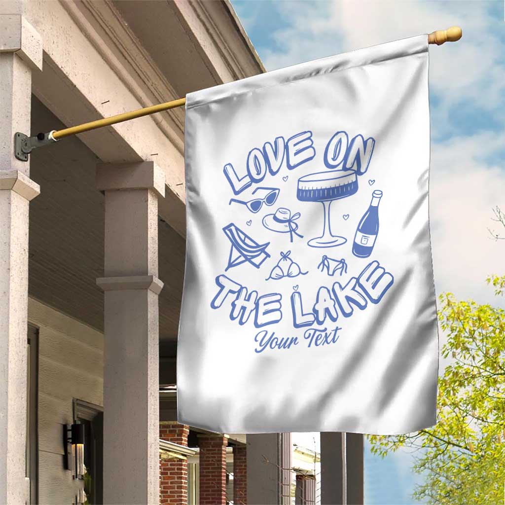 Love on the Lake Bachelorette Garden Flag Custom Camp Bach Party - Wonder Print Shop