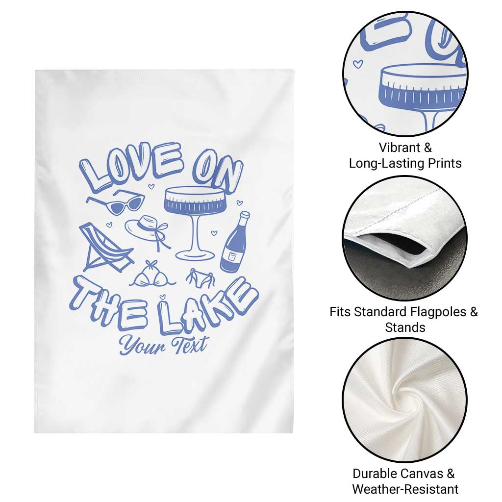 Love on the Lake Bachelorette Garden Flag Custom Camp Bach Party - Wonder Print Shop
