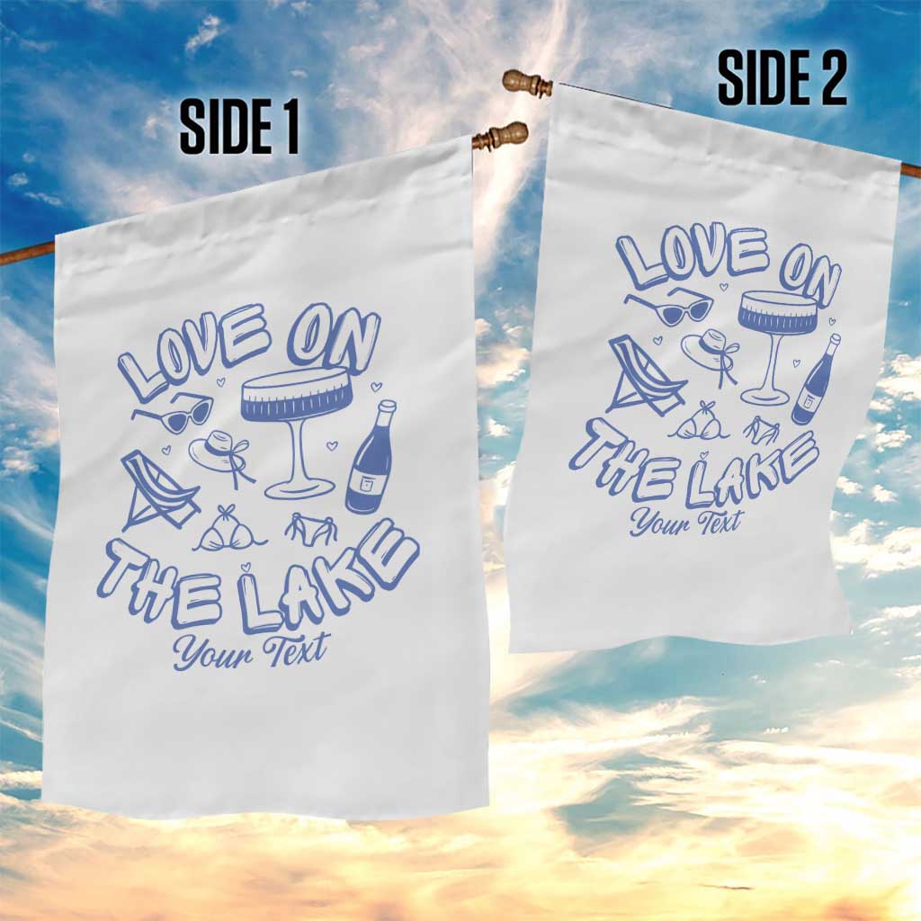 Love on the Lake Bachelorette Garden Flag Custom Camp Bach Party - Wonder Print Shop