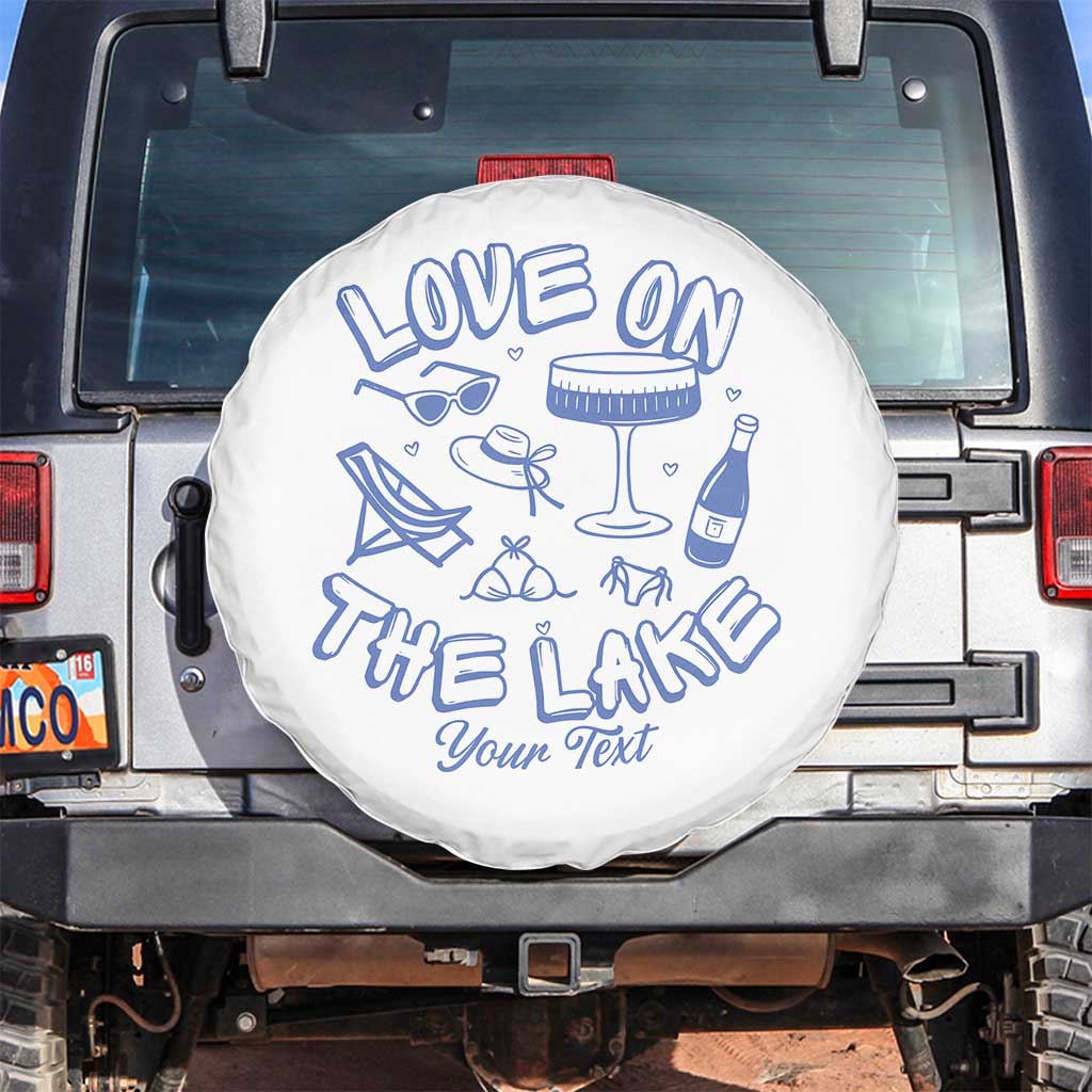 Love on the Lake Bachelorette Spare Tire Cover Custom Camp Bach Party - Wonder Print Shop