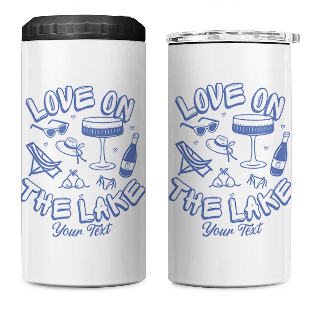 Love on the Lake Bachelorette 4 in 1 Can Cooler Tumbler Custom Camp Bach Party - Wonder Print Shop