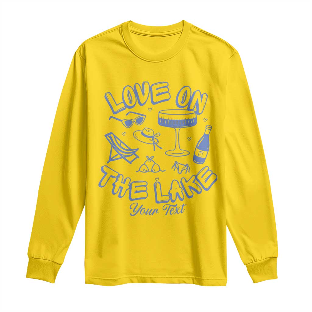 Love on the Lake Bachelorette Long Sleeve Shirt Custom Camp Bach Party - Wonder Print Shop