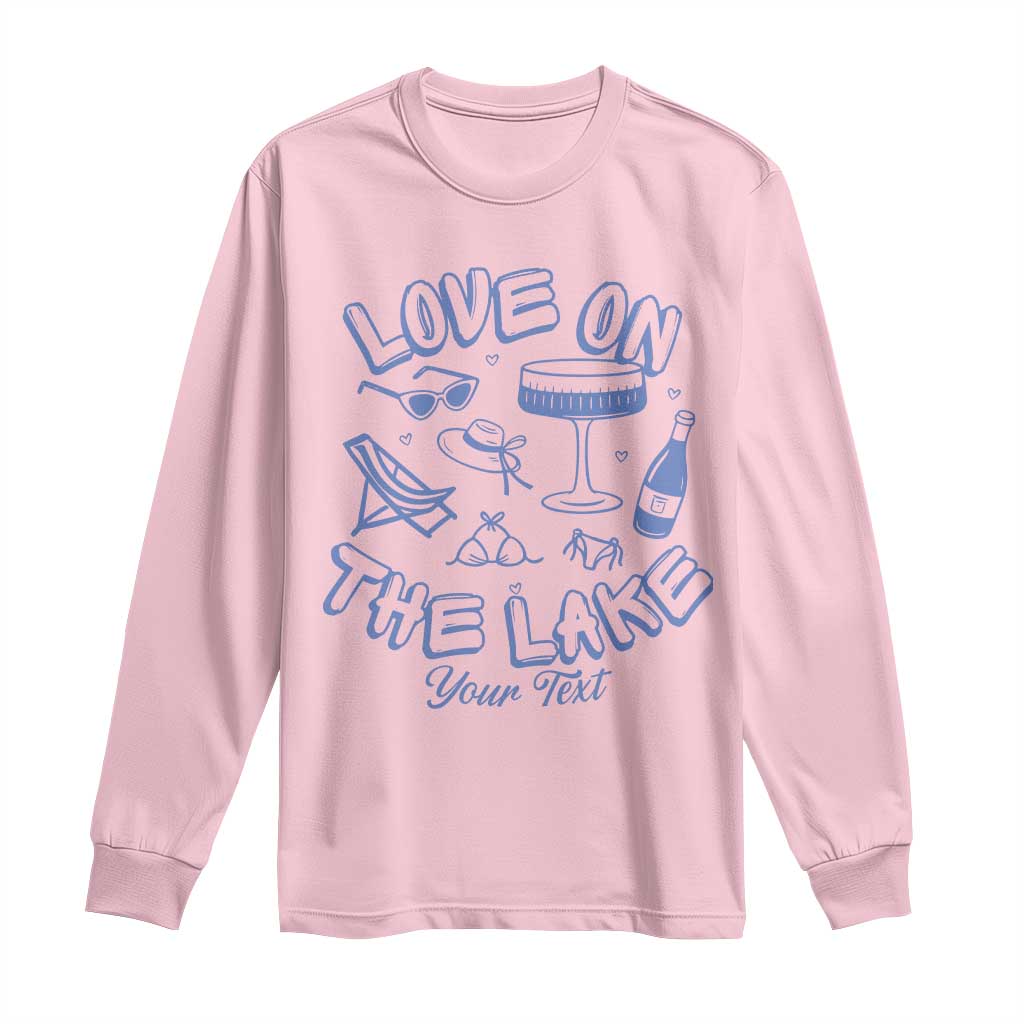Love on the Lake Bachelorette Long Sleeve Shirt Custom Camp Bach Party - Wonder Print Shop