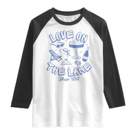 Love on the Lake Bachelorette Raglan Shirt Custom Camp Bach Party - Wonder Print Shop