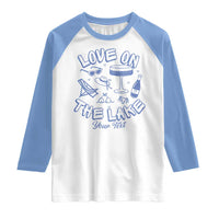 Love on the Lake Bachelorette Raglan Shirt Custom Camp Bach Party - Wonder Print Shop