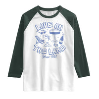 Love on the Lake Bachelorette Raglan Shirt Custom Camp Bach Party - Wonder Print Shop