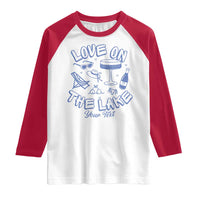 Love on the Lake Bachelorette Raglan Shirt Custom Camp Bach Party - Wonder Print Shop