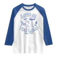 Love on the Lake Bachelorette Raglan Shirt Custom Camp Bach Party - Wonder Print Shop