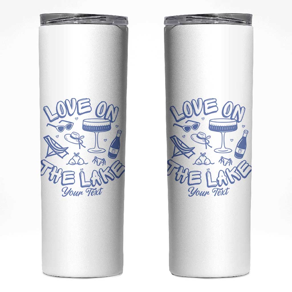 Love on the Lake Bachelorette Skinny Tumbler Custom Camp Bach Party - Wonder Print Shop