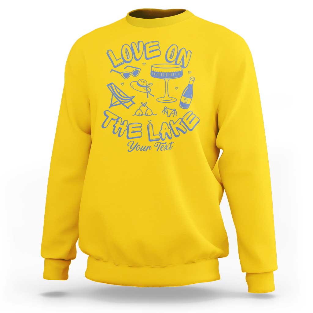 Love on the Lake Bachelorette Sweatshirt Custom Camp Bach Party - Wonder Print Shop
