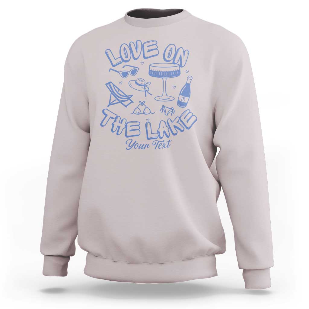 Love on the Lake Bachelorette Sweatshirt Custom Camp Bach Party - Wonder Print Shop