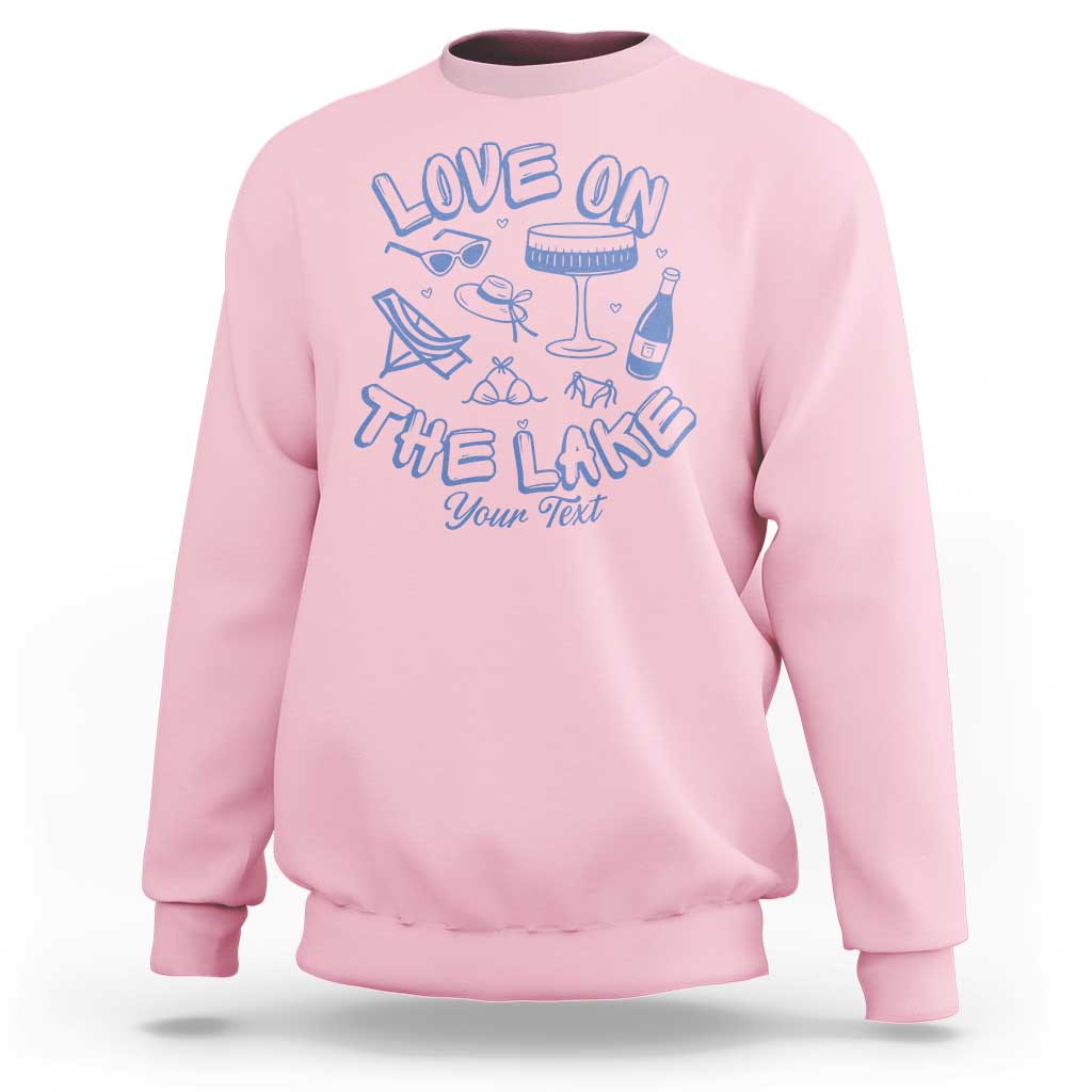 Love on the Lake Bachelorette Sweatshirt Custom Camp Bach Party - Wonder Print Shop