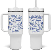 Love on the Lake Bachelorette Tumbler With Handle Custom Camp Bach Party - Wonder Print Shop