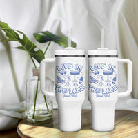 Love on the Lake Bachelorette Tumbler With Handle Custom Camp Bach Party - Wonder Print Shop
