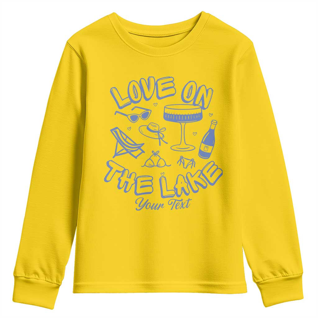 Love on the Lake Bachelorette Youth Sweatshirt Custom Camp Bach Party - Wonder Print Shop
