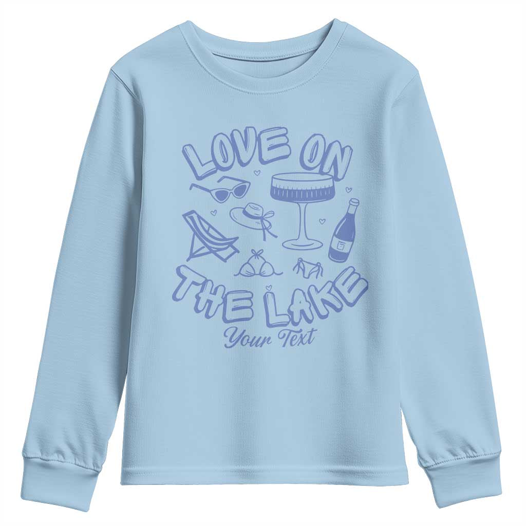Love on the Lake Bachelorette Youth Sweatshirt Custom Camp Bach Party - Wonder Print Shop