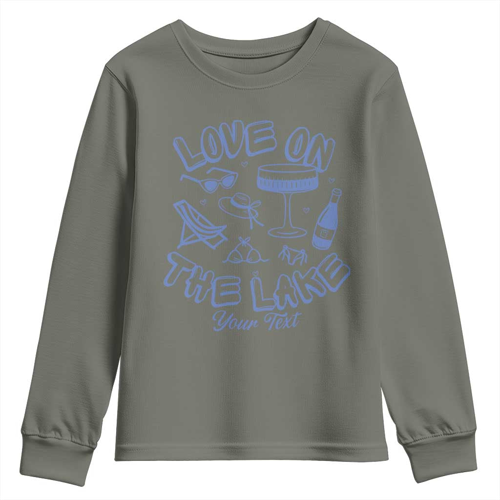Love on the Lake Bachelorette Youth Sweatshirt Custom Camp Bach Party - Wonder Print Shop