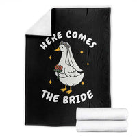 Silly Goose Bride Throw Blanket Funny Goose Lovers - Wonder Print Shop