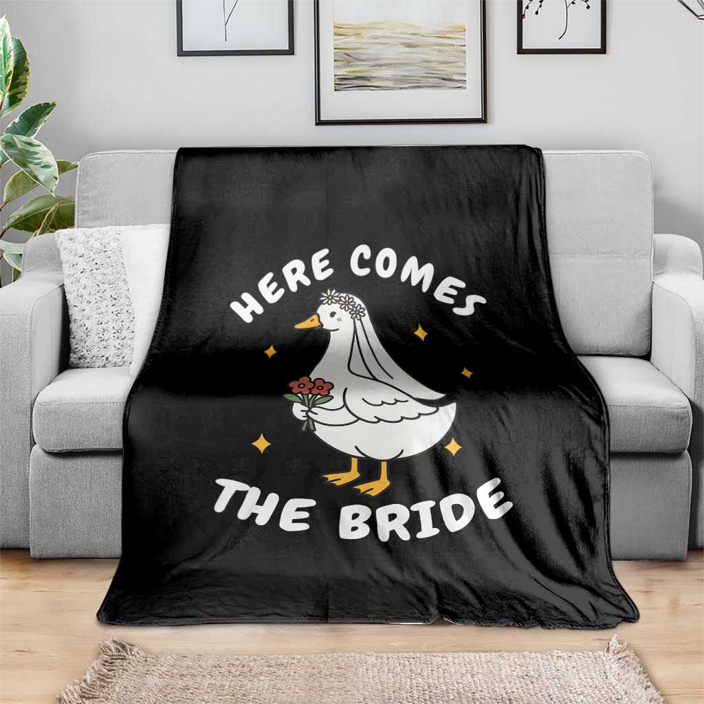 Silly Goose Bride Throw Blanket Funny Goose Lovers - Wonder Print Shop