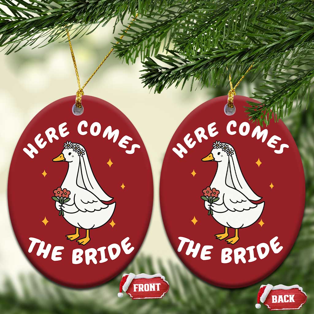 Silly Goose Bride Christmas Ornament Funny Goose Lovers - Wonder Print Shop