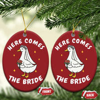 Silly Goose Bride Christmas Ornament Funny Goose Lovers - Wonder Print Shop
