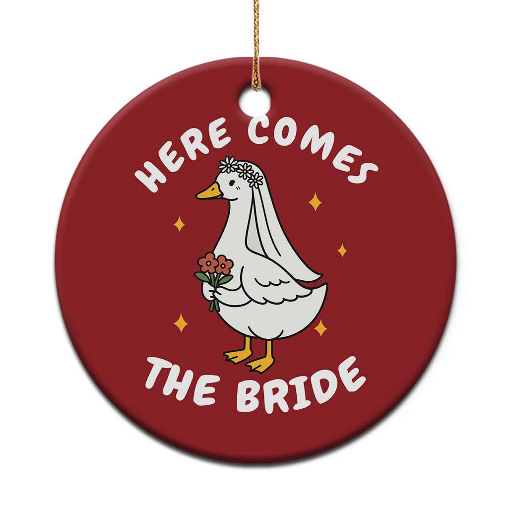 Silly Goose Bride Christmas Ornament Funny Goose Lovers - Wonder Print Shop