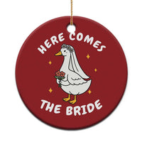 Silly Goose Bride Christmas Ornament Funny Goose Lovers - Wonder Print Shop
