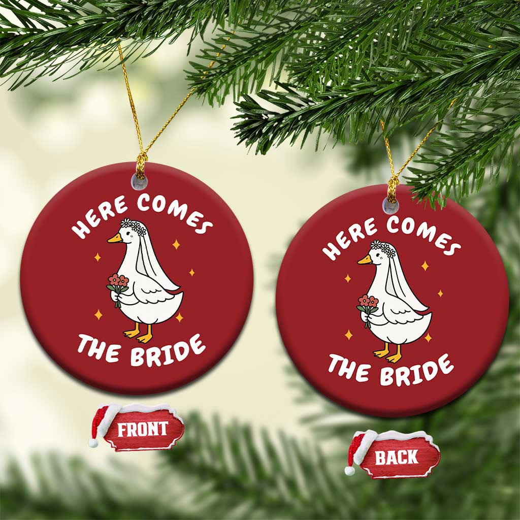 Silly Goose Bride Christmas Ornament Funny Goose Lovers - Wonder Print Shop