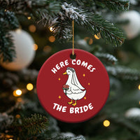 Silly Goose Bride Christmas Ornament Funny Goose Lovers - Wonder Print Shop