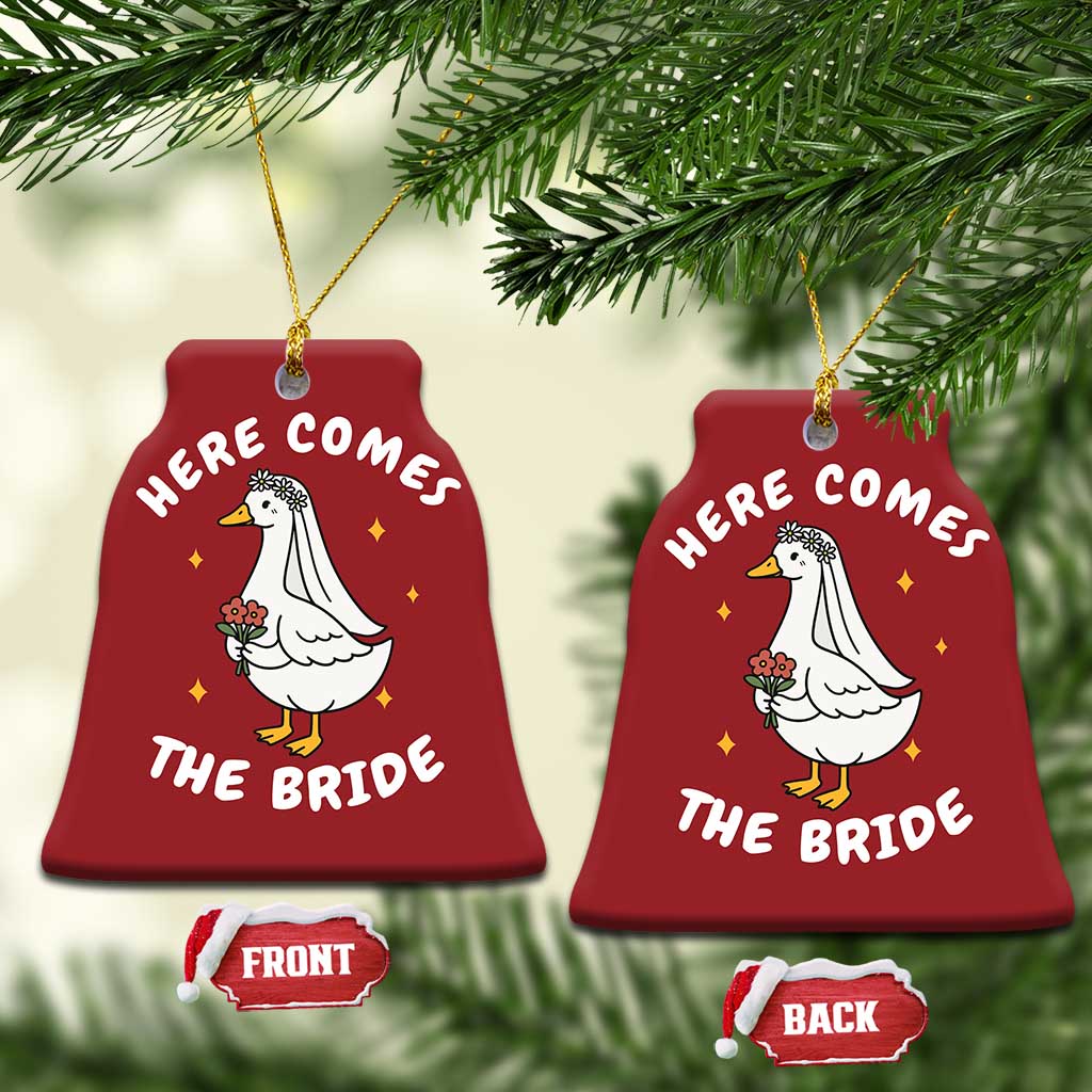 Silly Goose Bride Christmas Ornament Funny Goose Lovers - Wonder Print Shop