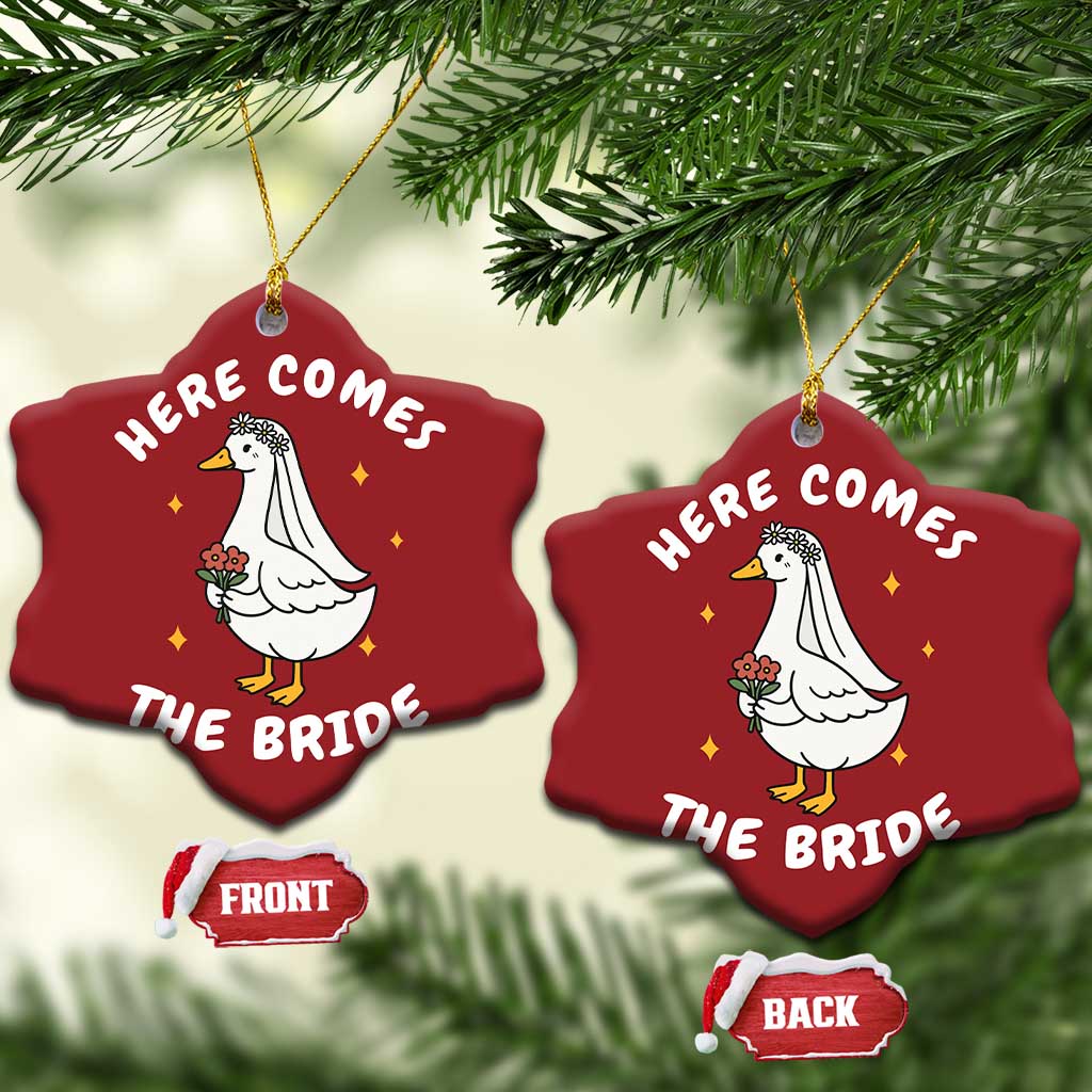 Silly Goose Bride Christmas Ornament Funny Goose Lovers - Wonder Print Shop