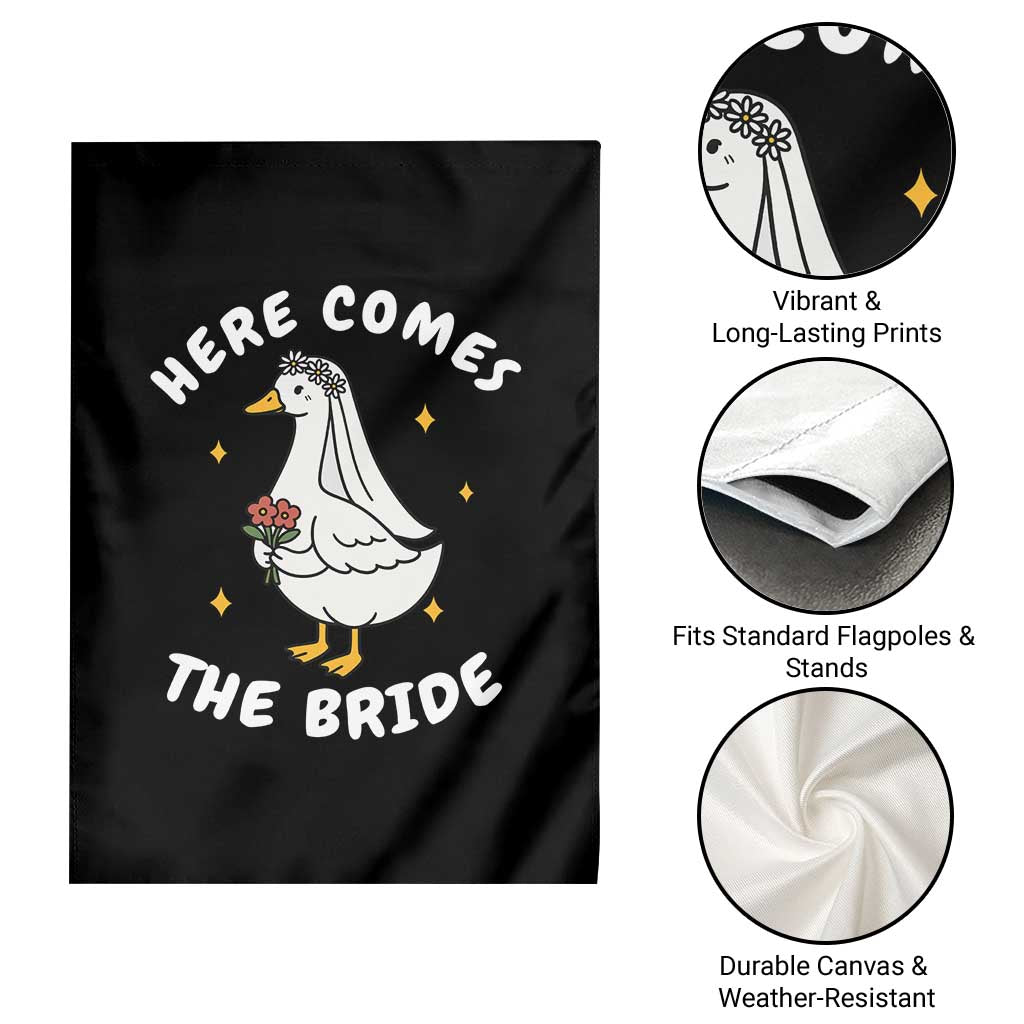 Silly Goose Bride Garden Flag Funny Goose Lovers - Wonder Print Shop
