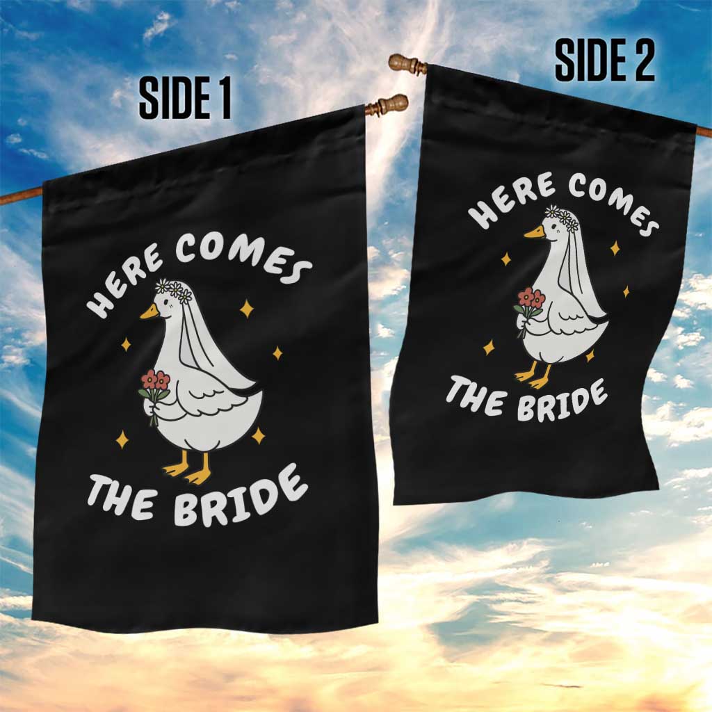 Silly Goose Bride Garden Flag Funny Goose Lovers - Wonder Print Shop