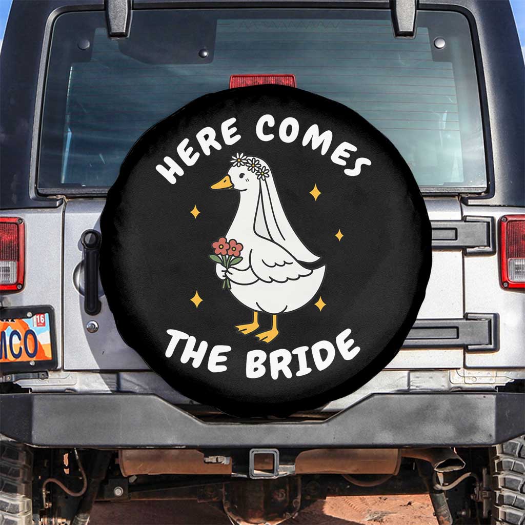 Silly Goose Bride Spare Tire Cover Funny Goose Lovers - Wonder Print Shop