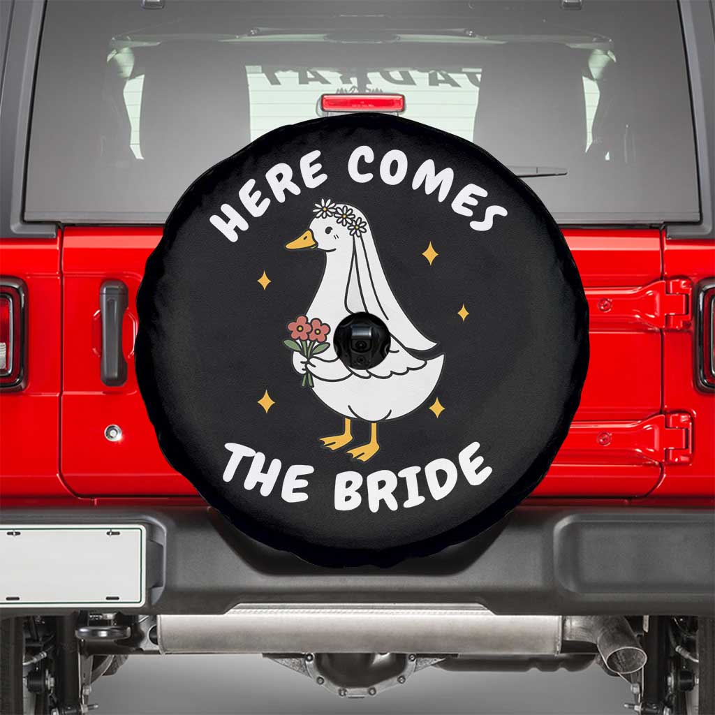 Silly Goose Bride Spare Tire Cover Funny Goose Lovers - Wonder Print Shop